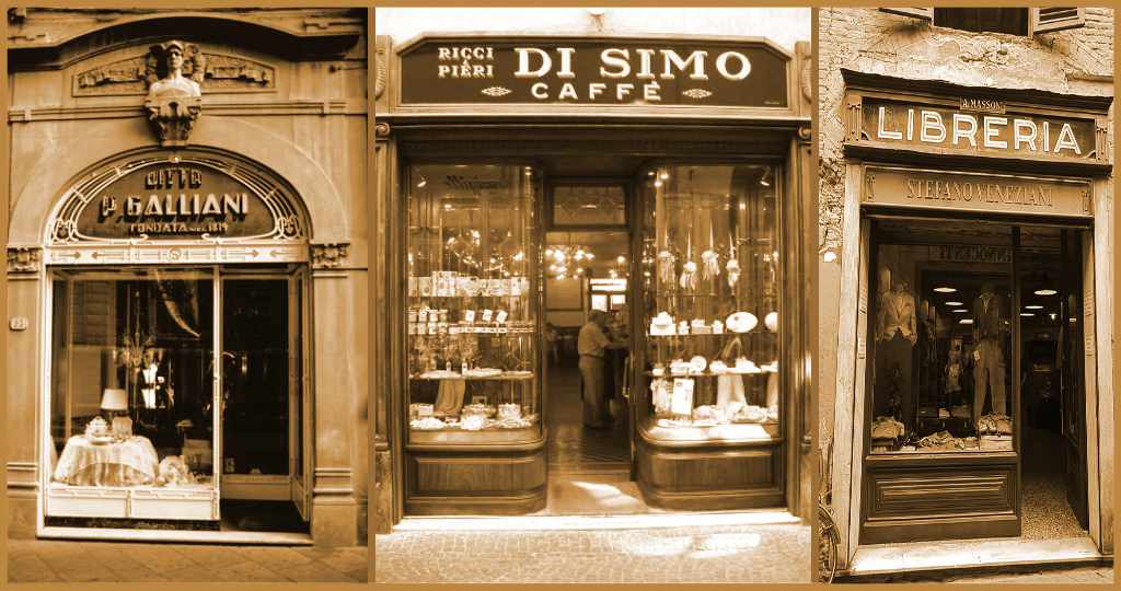 Belle Epoque Shop Signs Lucca Belle Epoque Shop Signs at Lucca Santa Croce