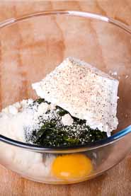 Cannelloni Filling Ricotta & Spinach Step 1