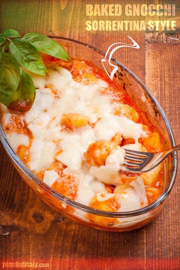 Gnocchi Alla Sorrentina (Baked Gnocchi With Tomato and Mozzarella