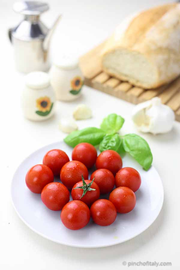 Ripe Cherry Tomatoes On A Plate... Cherry Tomatoes