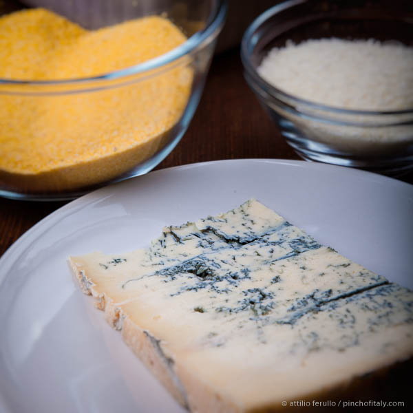 Ingredient Gorgonzola cheese in a dish... Gorgonzola Cheese