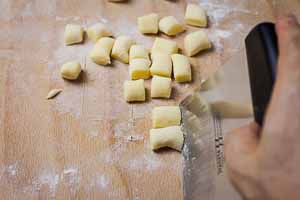 Cut The Gnocchi About 3/4 inch Long... Gnocchi