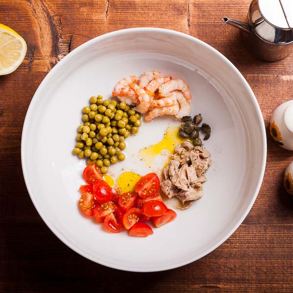 All the ingredients in a bowl...